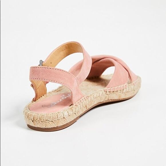 Splendid Pink Blush Suede Espadrille Sandals with Jute Detail - Picture 12 of 12